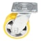 Vestil Polyurethane Swivel Caster 5 In. Diameter x 2 In. Width 595 Lb. Capacity Yellow/Gray CST-PY-5X2PUA-S - alternate 2